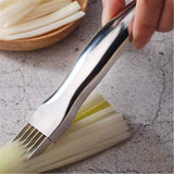 HULIANFU Onion Garlic Vegetable Cutter Knife Cut Onions Garlic Tomato Device Shredders Slicers Kitchen Accessories Cooking Tools