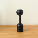 HULIANFU White Black Wooden Candle Holder Nice Minimalist Geometric Beech Shaped Candle Art Decoration Candle Seat