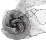 HULIANFU Organza Chair Sashes Bow Chair Covers Organza Fabric DIY Knot Chair Tie for Party Events Wedding Decoration 18cmx275cm