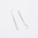 HULIANFU Stainless Steel Toothpick Set Metal Flossing Tools With Portable Toothpick Holder Outdoor Household Travel Seal Storage