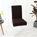 HULIANFU Waterproof Elastic Chair Cover With Back Dining Room Chair Covers Jacquard Covers For Chairs For Kitchen Wedding Hotel Banquet