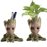 HULIANFU Strongwell Home Decoration Flower Vase Miniature Model Succulent Flower Pots Desktop Display Figurines Baby Groot Artware Gifts