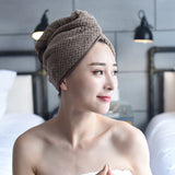 HULIANFU Quick Drying Microfiber Shower Cap Magic Hair Fast Drying Dryer Towel Bath Hat Dry Hair Cap Quick Drying Soft Turban Dry bonnet