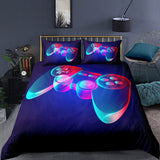 HULIANFU ROMANZO 2/3 Pcs Gamer Duvet Cover Cartoon King Queen Single Bedding Sets Kids Boys Girls Bed Set Game Quilt Comforter Covers
