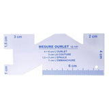 HULIANFU Precision Seam Measuring Gauge Metal Quilting Tailor Ruler Template Sewing Ruler For DIY Patchwork Quilting Craft Accessories