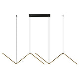HULIANFU Nordic Pendant Light Art Line Led Haning Lamp Geometric Chandelier Indoor Lights For Restaurant Bar Front Desk Office Decoration
