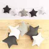 HULIANFU Nordic Style Stars Garland Children  Room Wall Decorations Nursery Star String Kids Room Tent Decor DIY Photography Props