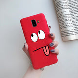 HULIANFU Phone Case for Cover Samsung Galaxy J6  case For Coque Fundas Samsung J6  J 6 Plus  Cases Silicone Soft Back Cover