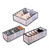 HULIANFU Underwear Bra Organizer Storage Box Drawer Closet Organizers Divider Boxes For Underwear Scarves Socks Bra