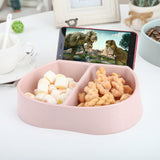 HULIANFU Plates For Food Creative Shape Lazy Snack Bowl Plastic Double Layers Snack Storage Box Bowl Lazy Fruit Plate Bowl Artifact Plate