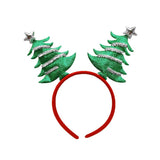 HULIANFU 2023 Christmas Antler Hair Clips Deer Ear Hairpins Festival Christmas Headbands Pine Cones Hair Ball Adult Headwear Hair Accessories