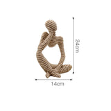 HULIANFU Modern European Style Resin Abstract Thinker Statue For Decoration Simple Sculpture Figurine Hotel Office Home Decor New