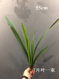 HULIANFU S M L Real Touch Gladiolus Cymbidium Hyridus Orchid Leaf  Whelan Floral Art Material High Grade Silicon Feel