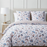 HULIANFU Topfinel Bedding Sets 100%Pure Cotton Soft Comforter Pattern Duvet Cover Pillow Shams Bedding Cover Double Single 3 PCS Bed Set