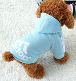 HULIANFU   XS-9XL Adidog Pet Dog Clothes for Small Medium Big Large Dogs Cotton Hooded Sweatshirt Hot Selling Warm Two-Legged Pets Jacket