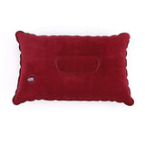 HULIANFU Portable Ultralight Inflatable PVC Nylon Air Pillows Camping Sleep Cushion Travel Hiking Beach Car Plane Head Rest Camp Gears