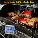HULIANFU ThermoPro TP17 Dual Probes Digital Outdoor Meat Thermometer Cooking BBQ Oven Thermometer with Big LCD Screen For Kitchen