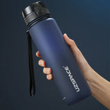 HULIANFU UZSPACE Sport Water Bottle 500/1000ML Portable Leakproof Outdoor Shaker My Bottle Tritan Plastic Eco-Friendly Drinkware BPA Free