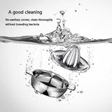 HULIANFU Portable lemon orange manual fruit juicer 304 stainless steel kitchen accessories tools citrus 100% raw hand pressed juice maker