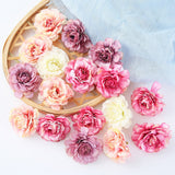 HULIANFU 2023 Silk Rose Artificial Flowers 5cm Fake Flowers Head For Home Decor Bedroom Wedding Marriage Decoration DIY Bride Wreath Accessory