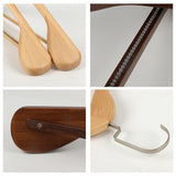 HULIANFU  Wood Clothes Rack Solid Wood Hanger Non-Slip Hangers Clothes Hangers Shirts Sweaters Dress Hanger Drying Rack for Home