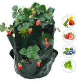 HULIANFU Multi-Mouth Grow Bag 5/7/10 Gallons Strawberry Tomato Planting Bags Reusable Gardens Balconies Flower Herb Planter