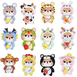HULIANFU LMDZ Fashion Lovely Wool Felting Fabric Materials Handcraft Needle Felting Kit Doll Twelve zodiac for Needle Material Bag Pack