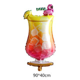 HULIANFU Large Wine Glass Wine Bottle Foil Balloon Party Supplies Round Beer shape ballon Celebrate victory birthday wedding party