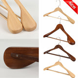 HULIANFU  Wood Clothes Rack Solid Wood Hanger Non-Slip Hangers Clothes Hangers Shirts Sweaters Dress Hanger Drying Rack for Home