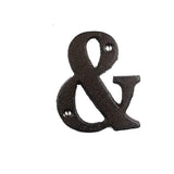 HULIANFU Metal Letters Numbers Cast Iron Decoration House Sign Doorplate DIY Cafe Wall CLH@8