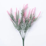 HULIANFU 2023 A Bunch of Provence Lavender Plastic Artificial Flowers False Plants Wedding Home Decoration Christmas Table Decoration