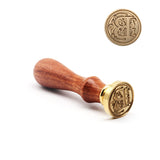 HULIANFU Retro Wood Stamp Classic 26 Letter A-z Alphabet Initial Sealing Wax Seal Stamp Ancient Seal Post Decorative Antique Stamp Gifts