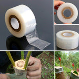 HULIANFU Nursery Grafting Tape Roll Stretchable Self-adhesive Degradable White Grafting Tape  Plant Tie Tape Grafting Film Band