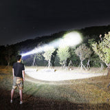 HULIANFU LED Headlamp Strong Light Super Bright Head-Mounted Flashlight Outdoor Household Long-Range Rechargeable Night Fishing Headlight