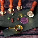 HULIANFU Retro Wood Stamp Classic 26 Letter A-z Alphabet Initial Sealing Wax Seal Stamp Ancient Seal Post Decorative Antique Stamp Gifts