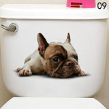 HULIANFU Toilet Stickers 3D Cat Vivid Wall Sticker  Fashion Lovely Animal Pvc Waterproof Decal For Bathroom Toilet Kicthen Decorative