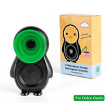 HULIANFU Refillable STAINLESS STEEL Metal Reusable Dolce Gusto Capsule Silicone Cover Dolci Gusto Coffee Machine Coffee Spoon with Clip