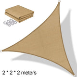HULIANFU Waterproof Sun Shade Polyester Square Rectangle Shade Sail Garden Terrace Canopy Swimming Camping Hiking Yard Sail Awning