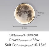 HULIANFU Modern LED Wall Lamp Moon Indoor Lighting For Bedroom Living Hall Room HOME Decoration Fixture Lights decorate Lusters Lamps