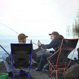HULIANFU Outdoor Portable Camping Chair Oxford Cloth Folding Lengthen Camping Seat for Fishing BBQ Festival Picnic Beach Ultralight Chair
