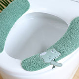 HULIANFU Universal Toilet Seat Stickers With Handles Cartoon Toilet Cushion Pad Washable Household Bathroom Lid Cover Pad Cushion Mat
