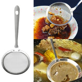 HULIANFU Super Thick Japanese Hot Pot Filter Soup Skimmer Spoon Mesh Percolator Strainer Fat Oil Skim Grease Foam
