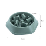 HULIANFU Pet Dog Bowl Dog Slow Feeder Bowl Puppy Cat Slow Eating Dish Bowl Anti-Gulping Food Plate Feeding Dog Cat Food Bowl Pet Supplies