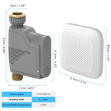 HULIANFU New Tuya Water Flow Monitor WIFI Smart Sprinkler Timer Wireless Water Saving Valve Remote Control Waterting Timer Alexa Google
