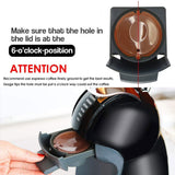 HULIANFU Reusable Coffee Capsule Filter Cup for Nescafe Dolce Gusto Refillable Caps Spoon Brush Filter Baskets Pod Soft Taste Sweet