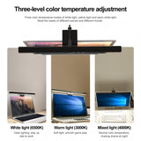HULIANFU LED Desk Lamp Dimmable Office Computer Eye-caring Table Lamp For Study Reading Screen Monitor Hanging Light Bar Desk Lamps