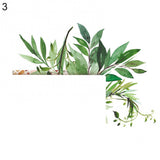 HULIANFU Leaf Green Plant Personality Wall Sticker Light Switch PVC Home Decoration Decal