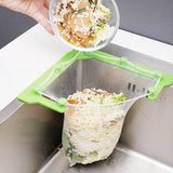 HULIANFU Kitchen Triangular Sink Strainer Drain Vegetable Fruit Drainer Basket Suction Cup Rack For Kitchen Storage Sink Filter Shelf