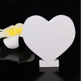 HULIANFU White Wood Letter Alphabet DIY Personalised Name Design Art Crafts Free Standing Xmas Birthday Wedding Party Home Decoration