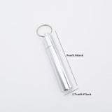 HULIANFU Stainless Steel Toothpick Set Metal Flossing Tools With Portable Toothpick Holder Outdoor Household Travel Seal Storage